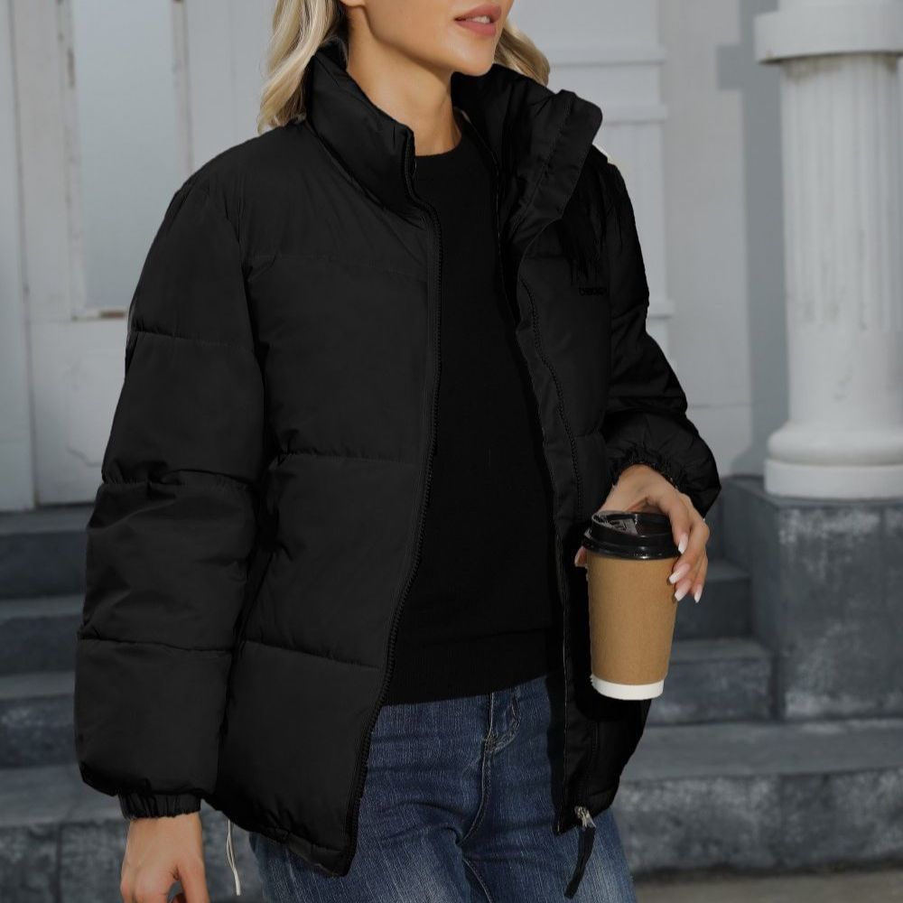Krohn-e | Winddichte Baumwoll-Pufferjacke mit Rollkragen
