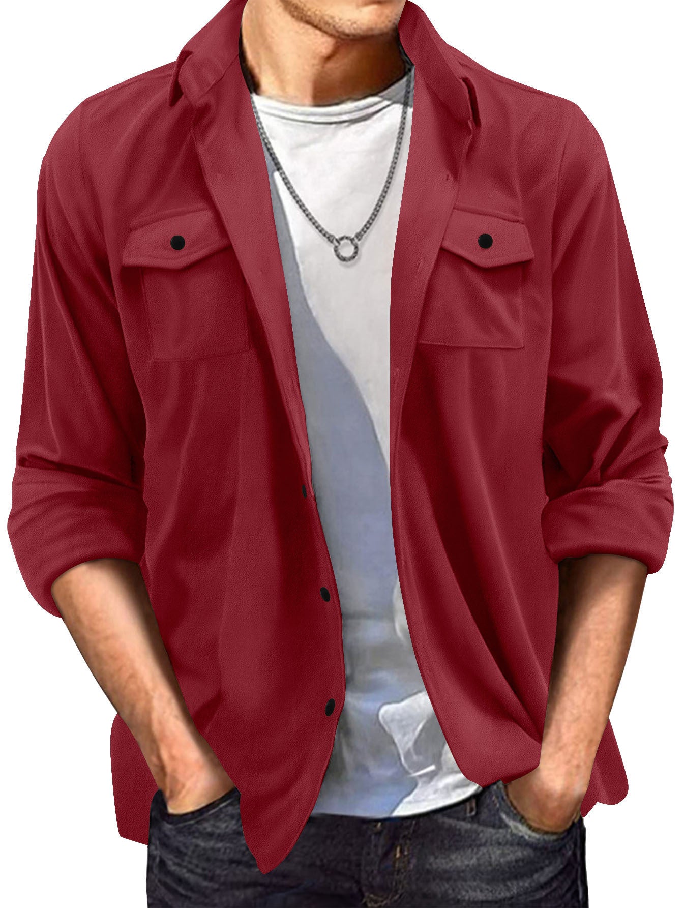 Europäische Wildlederjacke von Kenneth für Herren