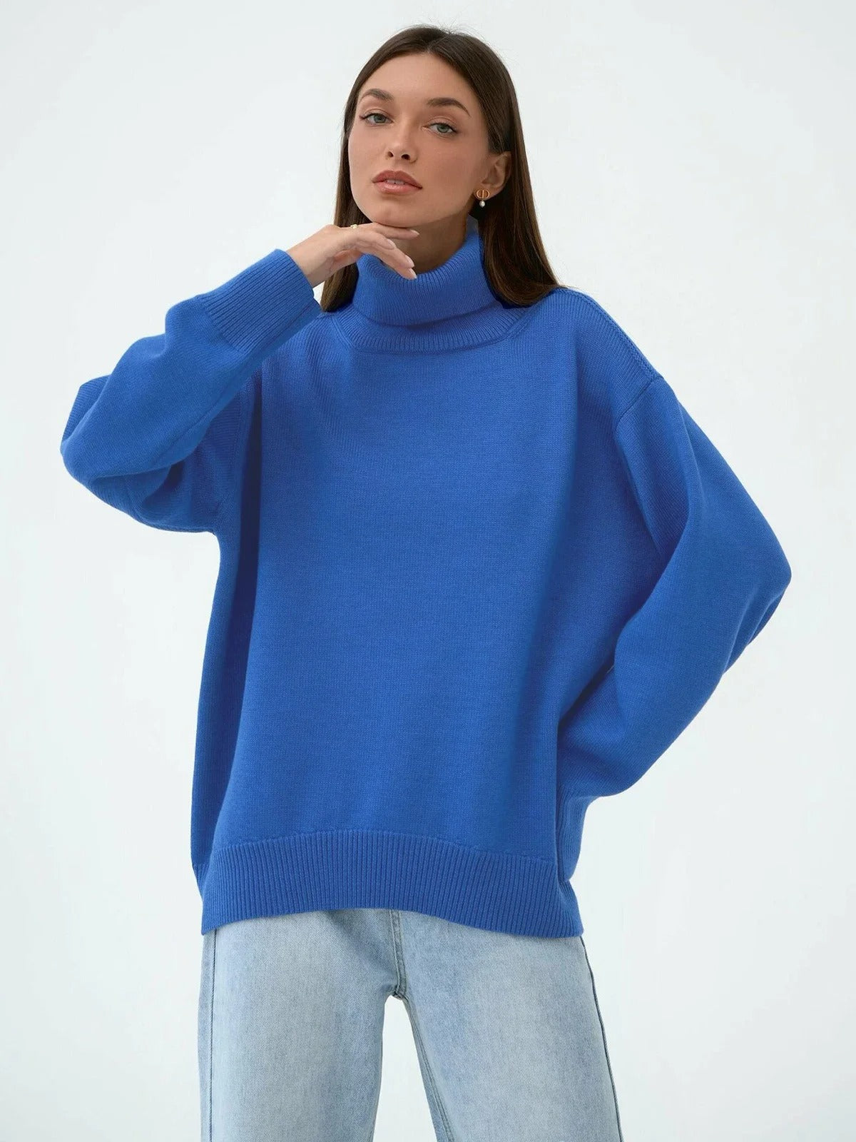 Krohn-e | Kuscheliger Oversize-Pullover mit Rollkragen