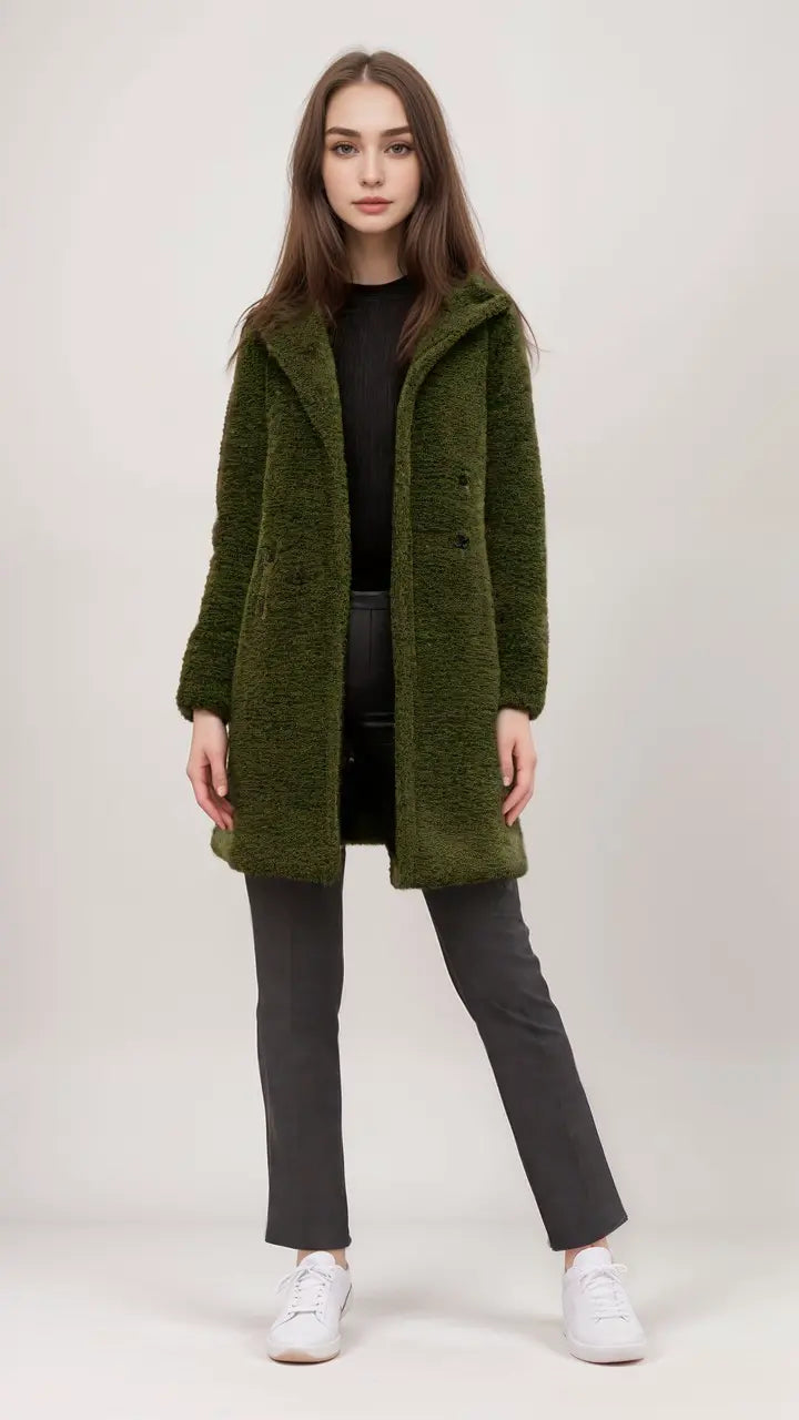 Krohn-e | Teddyjacke mit Kuscheliger Struktur