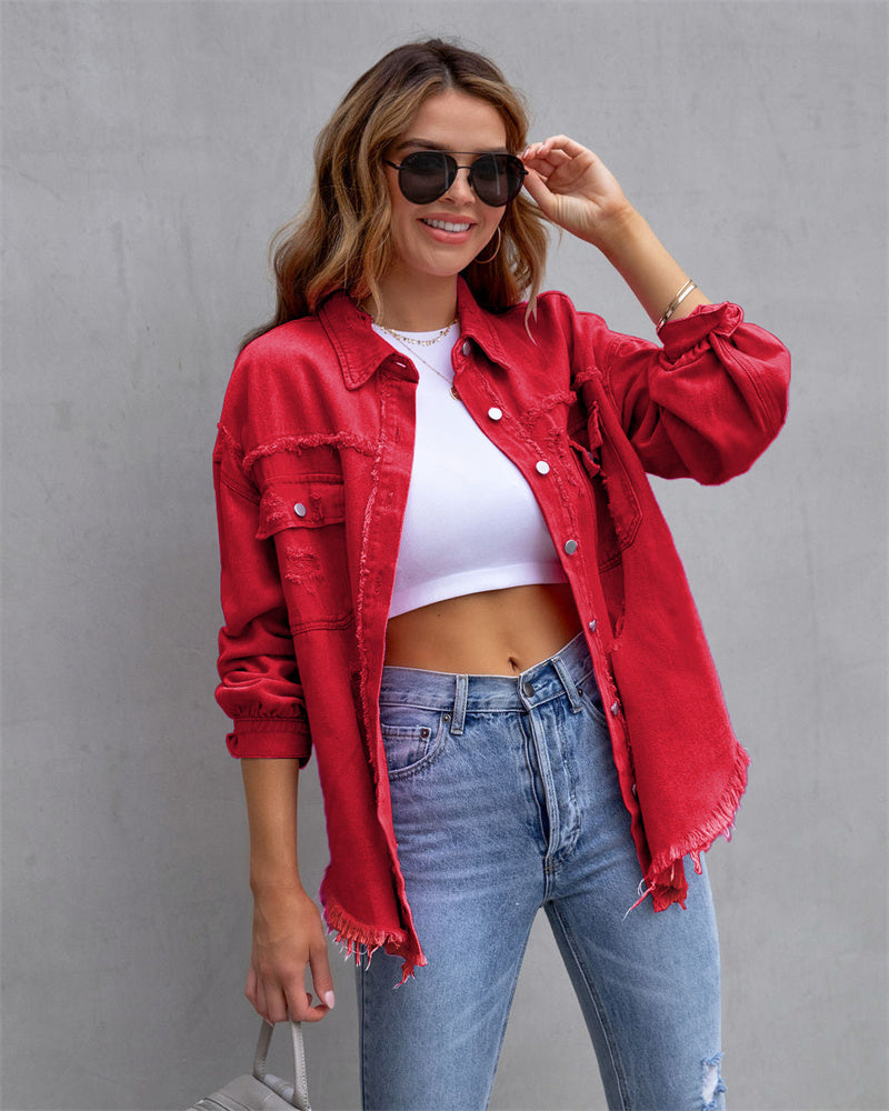 Krohn-e | Elegante und Lässige Jeansjacke