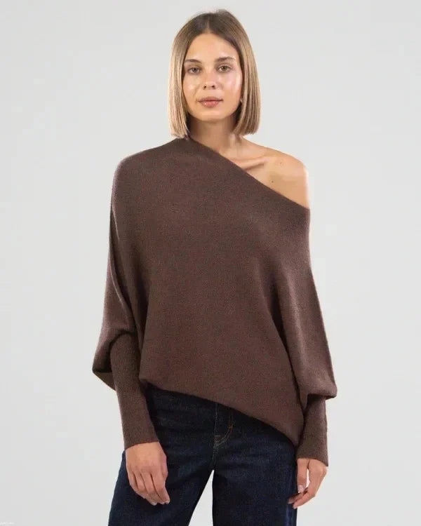 Lydia Pullover: Asymmetrisch drapiert