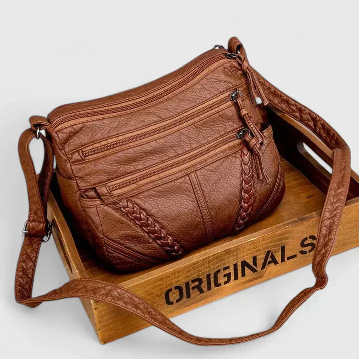 KROHN-E Damen Shopper Tasche Geräumig Schwarz