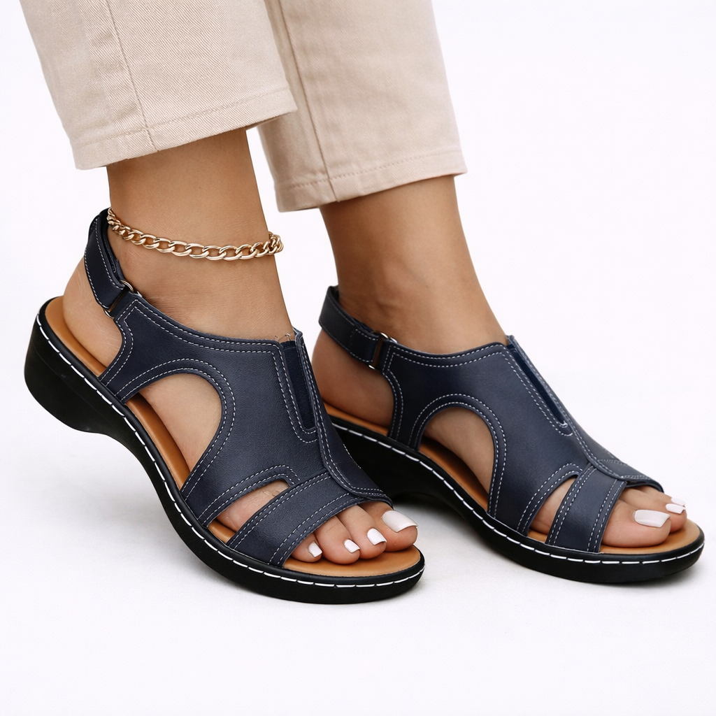 Calliope | Damen Komfort Sandalen mit verstellbaren Riemen