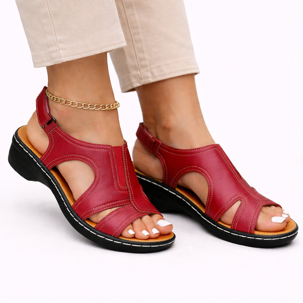 Calliope | Damen Komfort Sandalen mit verstellbaren Riemen