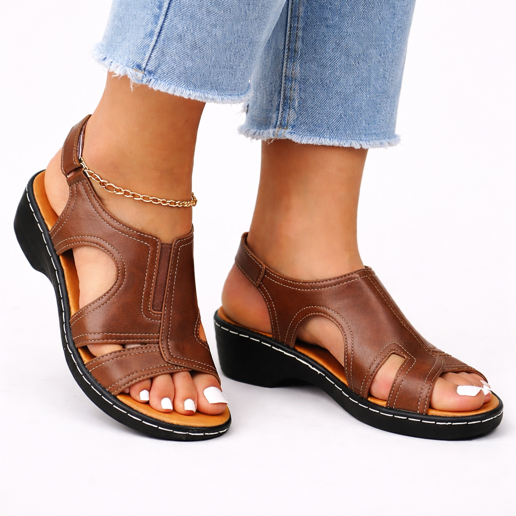Calliope | Damen Komfort Sandalen mit verstellbaren Riemen