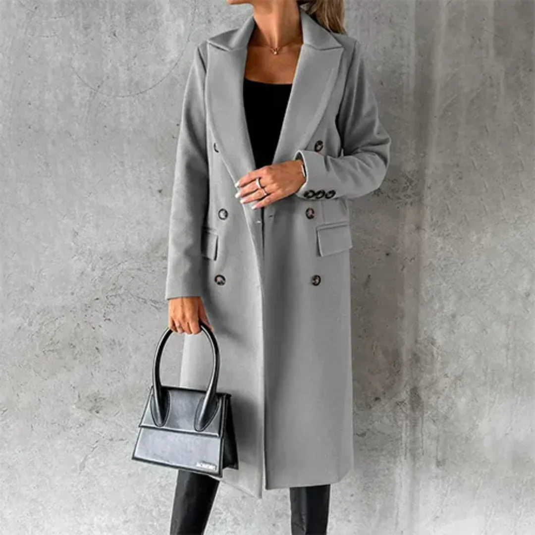 Krohn-e | Chaya Damen Winter Lang Trench Mantel Warme