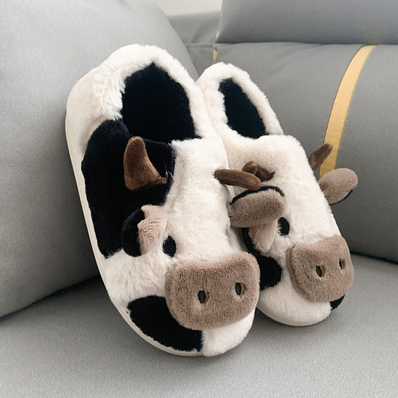 Krohn-e | Bequeme Damen Hausschuhe mit Tiermuster