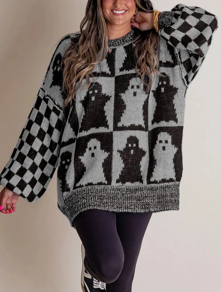 Krohn-e | Kariert Strickpullover