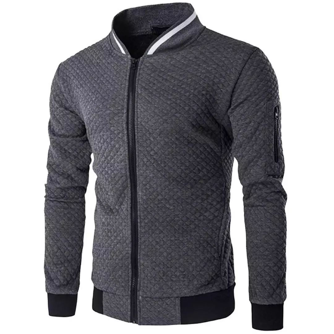Krohn-e | Jacquard Zip-Bomberjacke