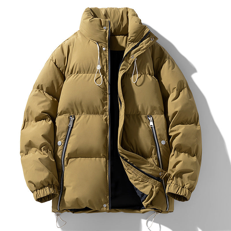 Krohn-e | Herren Winterjacke Aus Baumwolle mit Stehkragen – Warm und Gefüttert, In Übergröße