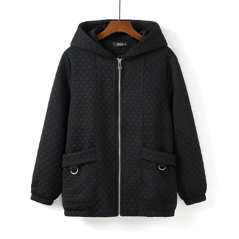 Krohn-e | Gepolsterte Steppjacke mit Kapuze