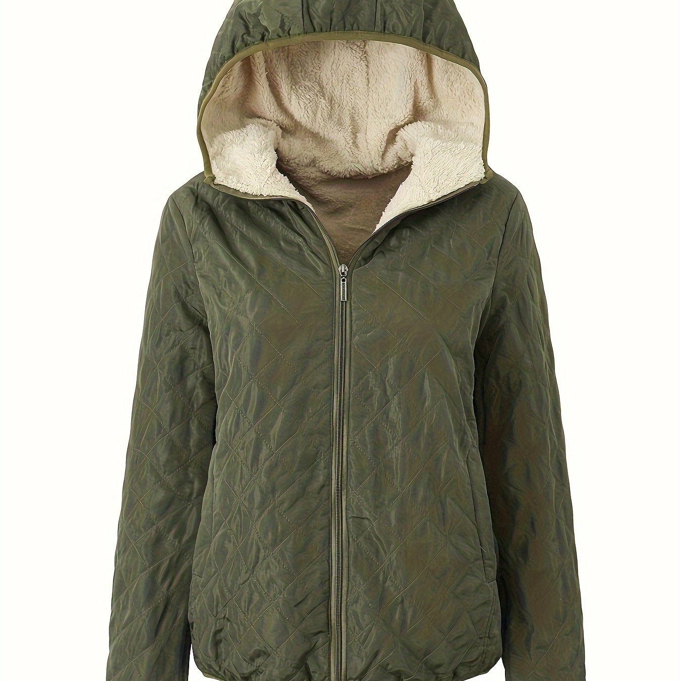 Krohn-e | Steppjacke mit Kapuze und Reißverschluss