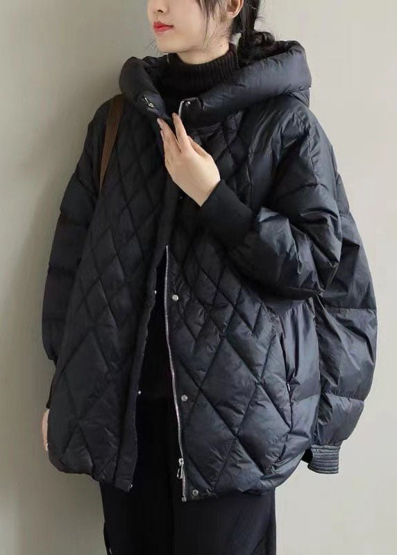 Krohn-e | Halblanger Wintermantel Mit Kapuze Für Damen