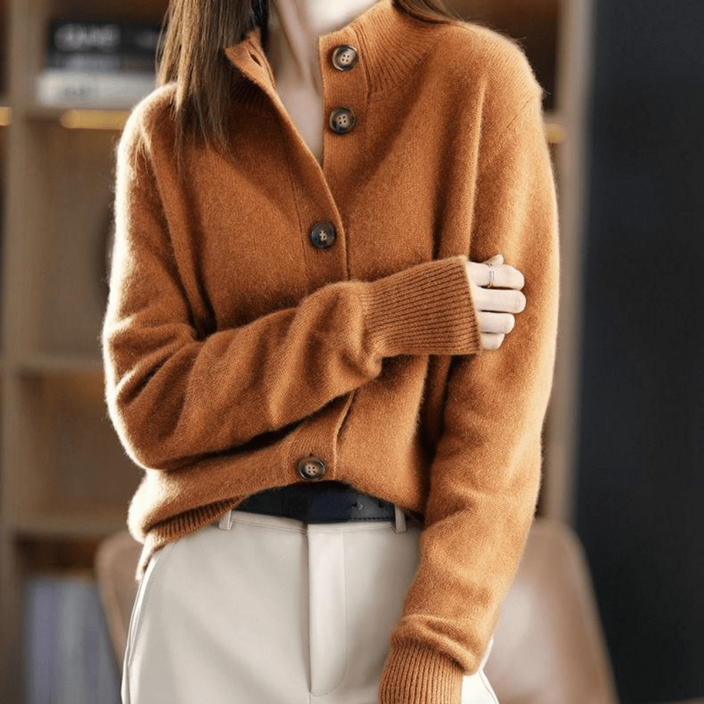 Krohn-e | kuscheliger Kaschmir-Strick-Cardigan Pullover