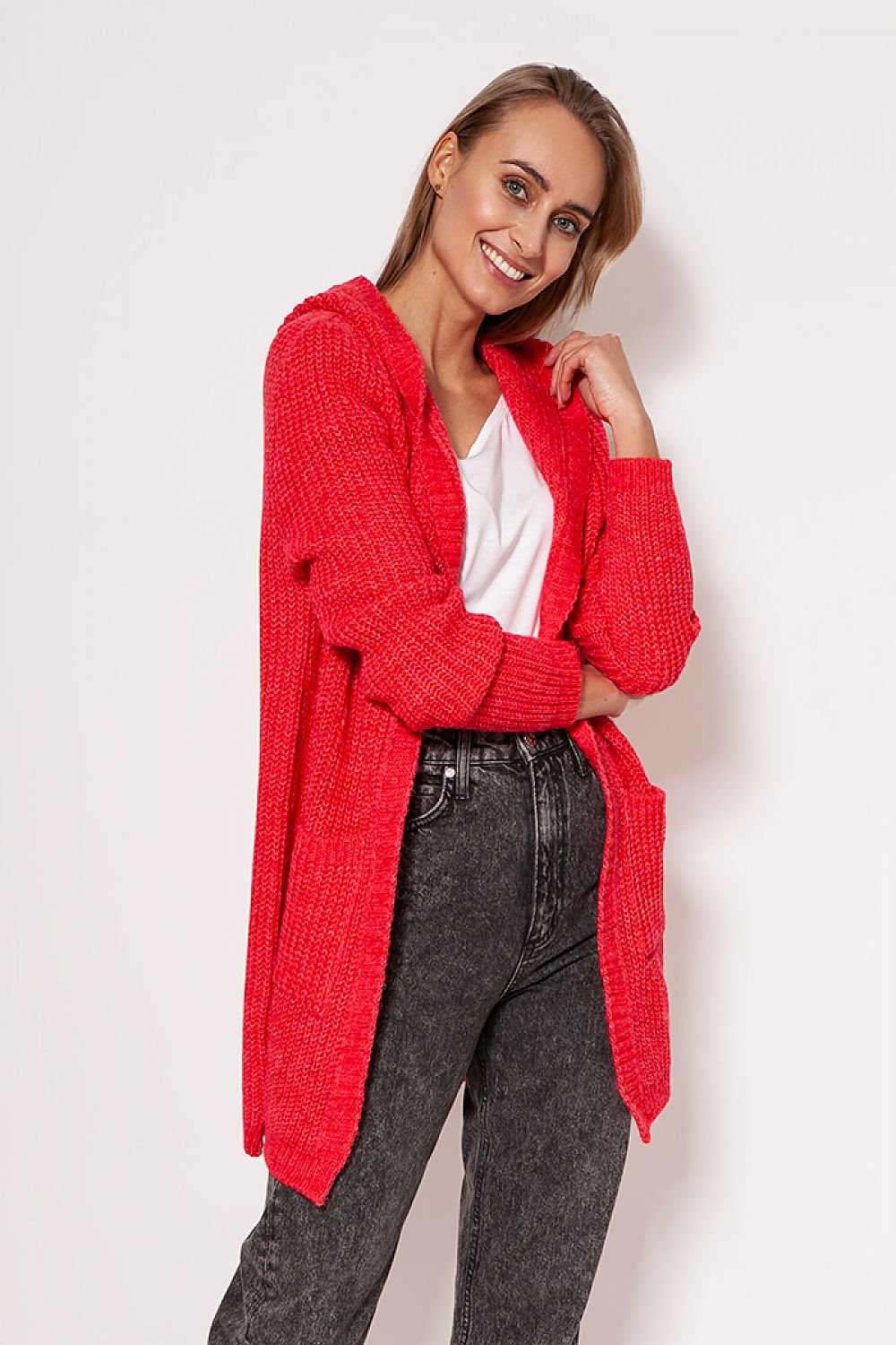 Krohn-e | Strickjacke mit Kapuze Soft und Warm Lässiger Look