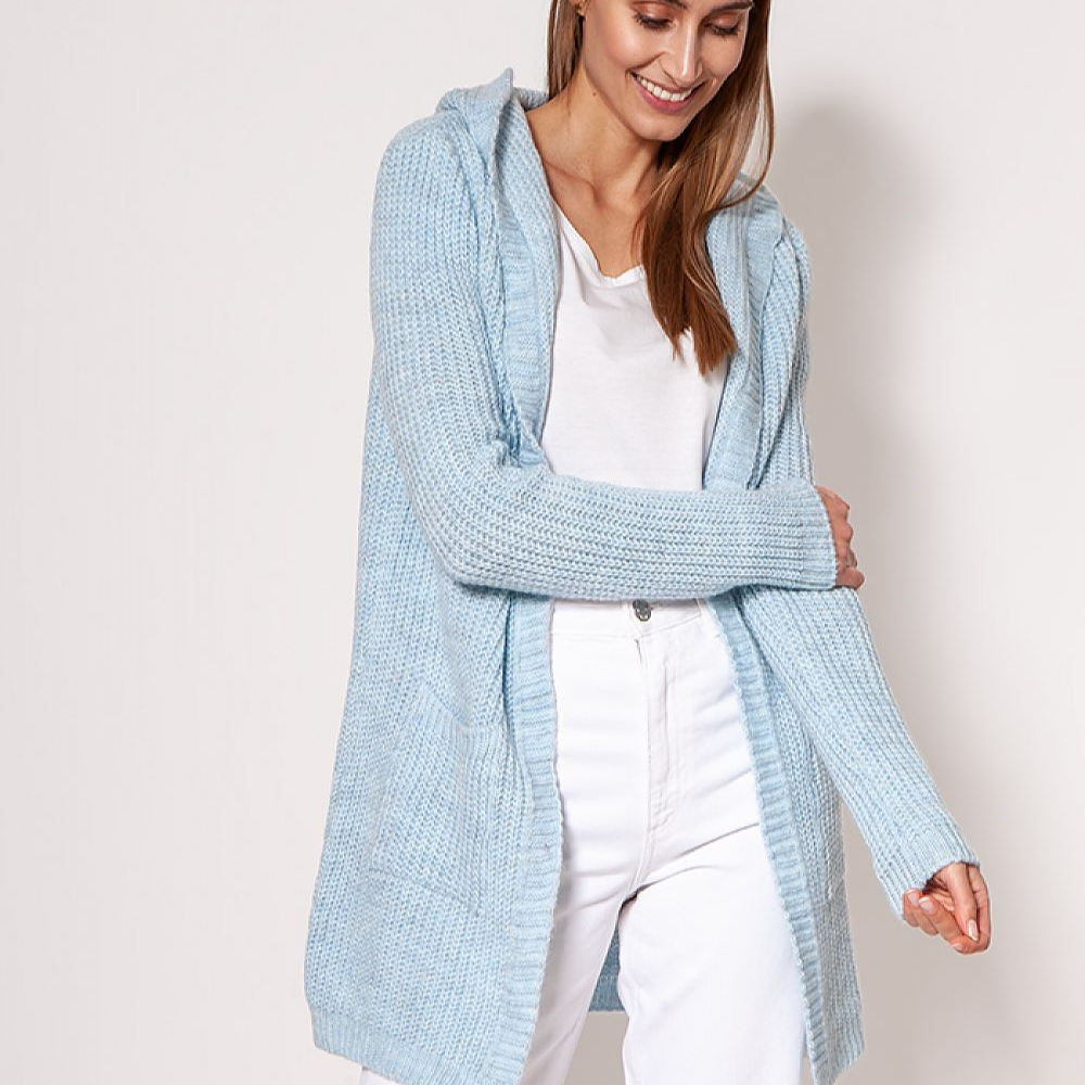 Krohn-e | Strickjacke mit Kapuze Soft und Warm Lässiger Look