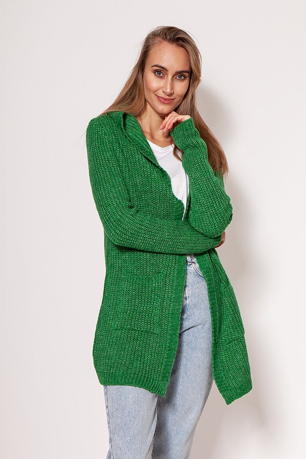 Krohn-e | Strickjacke mit Kapuze Soft und Warm Lässiger Look