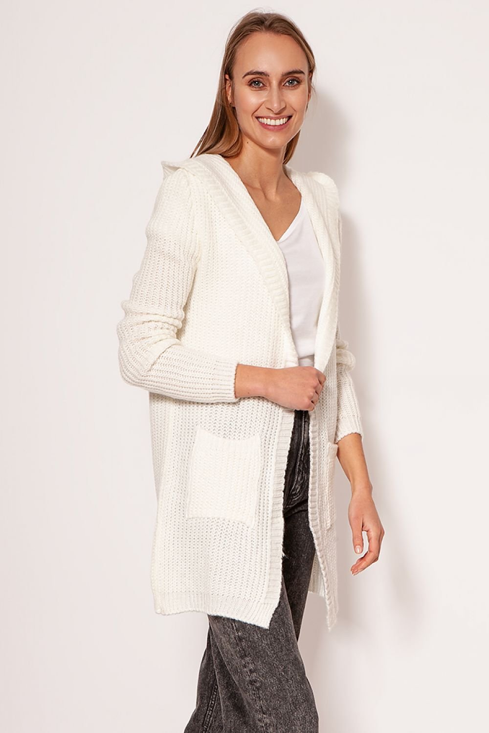 Krohn-e | Strickjacke mit Kapuze Soft und Warm Lässiger Look