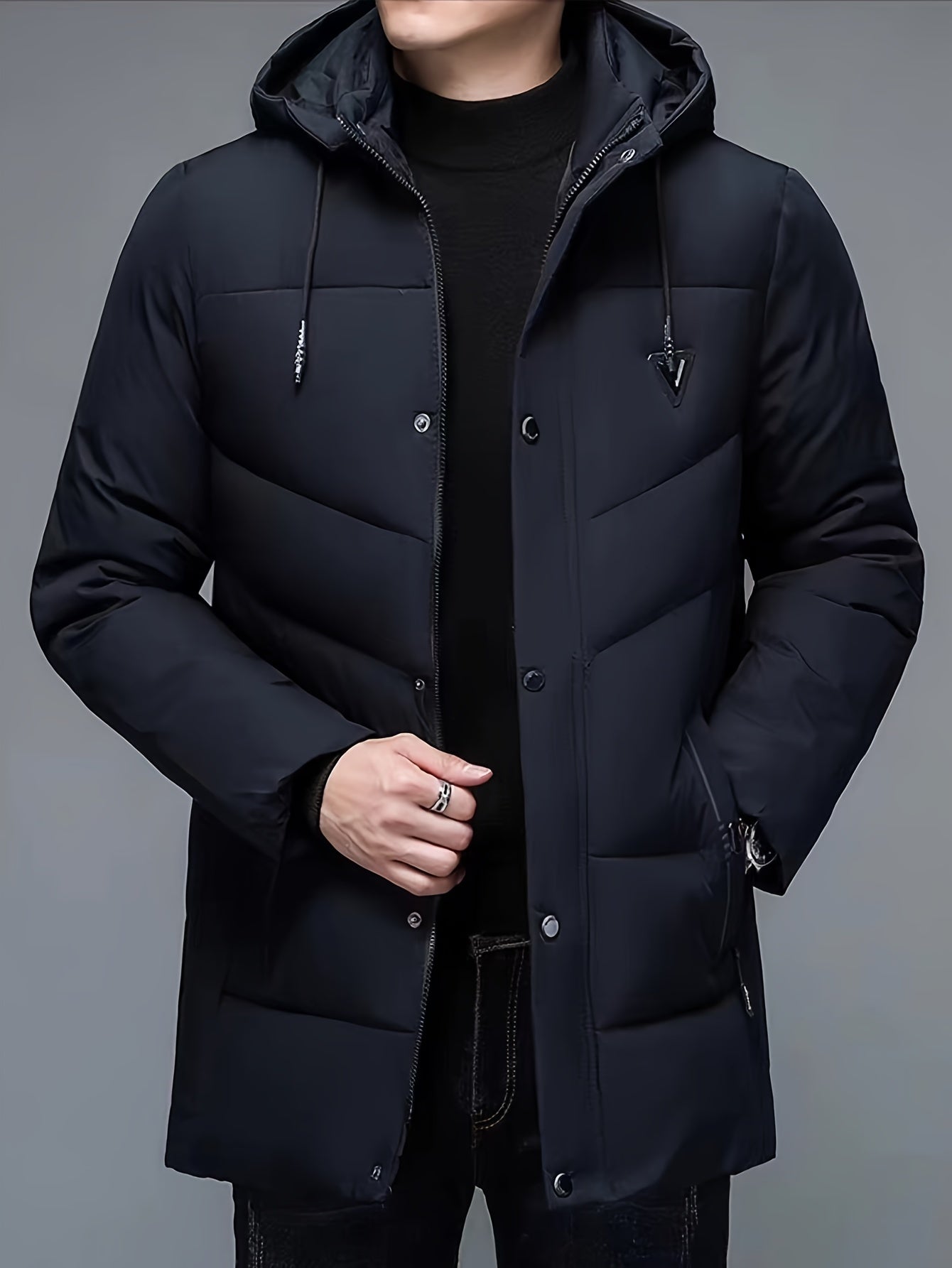 Krohn-e | Warme Pufferjacke mit Kapuze Polyester Stil und Schutz