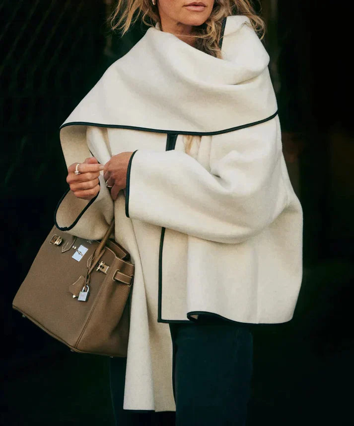 Krohn-e | Stil Kurzer Mantel mit Schal