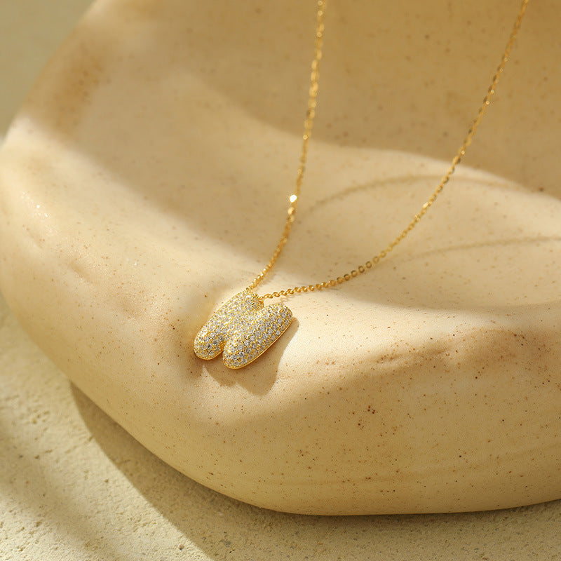 Fudus Stahl-Anhänger mit dicken Buchstaben