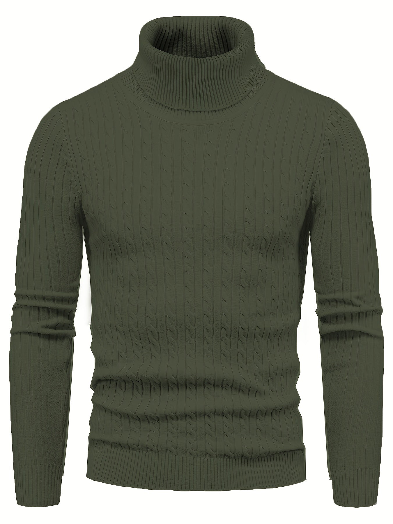 Krohn-e | Kabelstrick Rollkragenpullover Weich und Warm Perfekt für Herbst und Winter