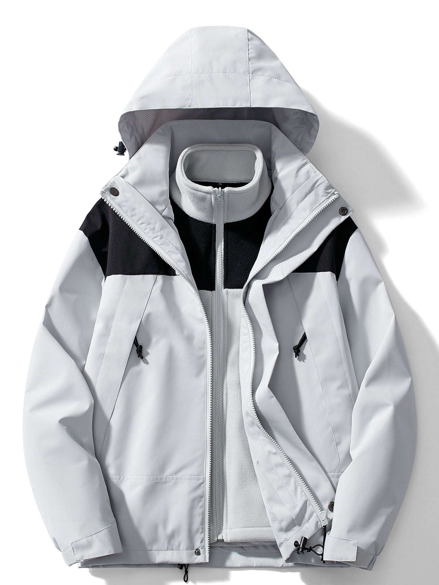 Krohn-e | Casual 3-In-1 Winterjacke mit Kapuze für Damen Ideal für Herbst Winter