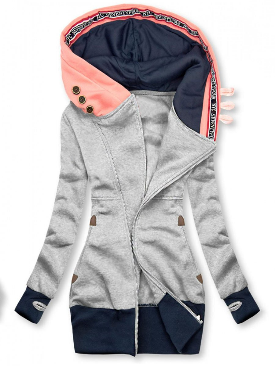 Fudus: Warmes, weites, langärmeliges Sweatshirt