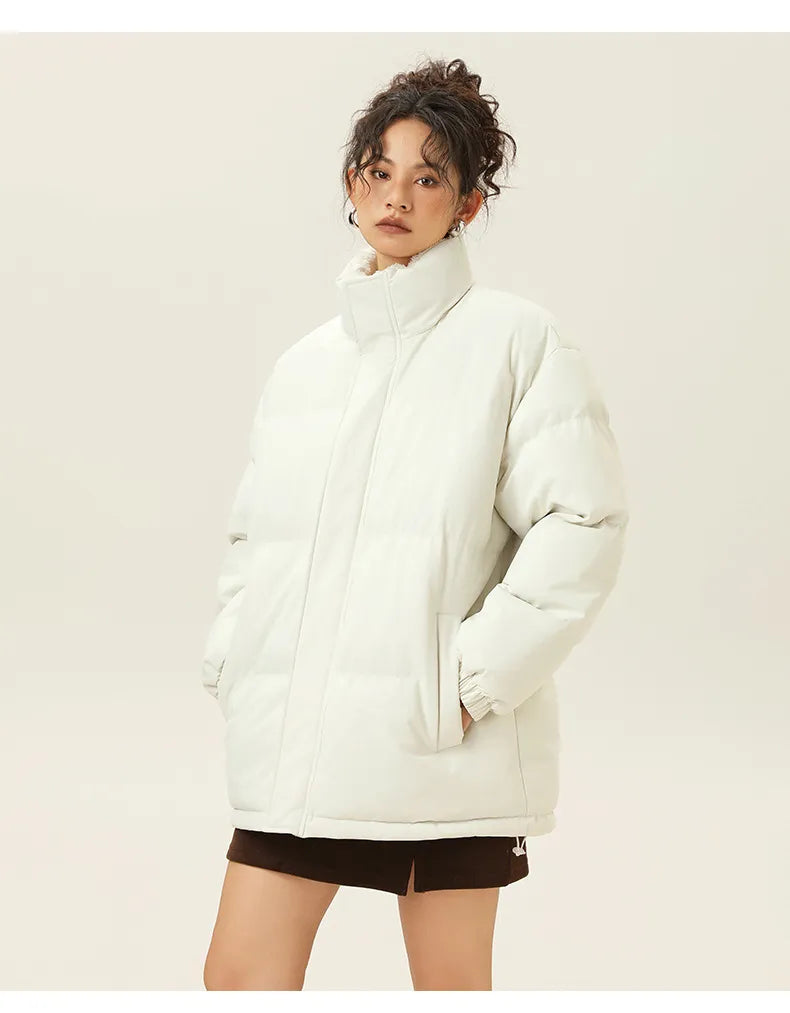 Krohn-e | Freizeitjacke mit Stehkragen aus dickem, warmem Baumwolle