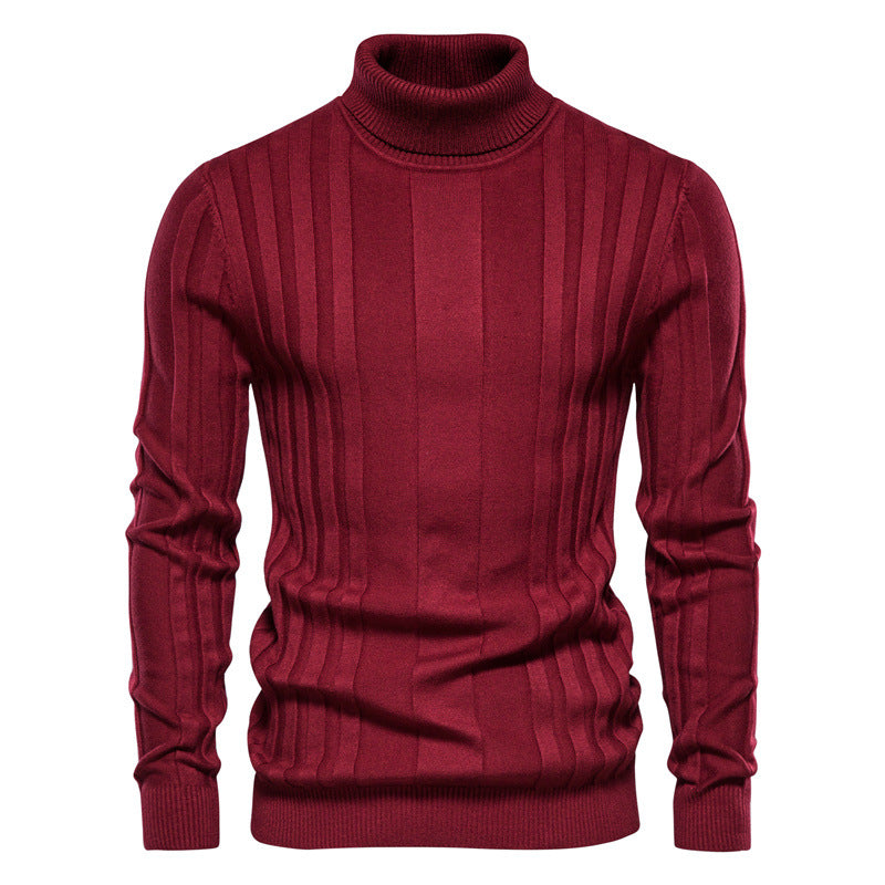 Herrenpullover mit elegantem Rollkragen