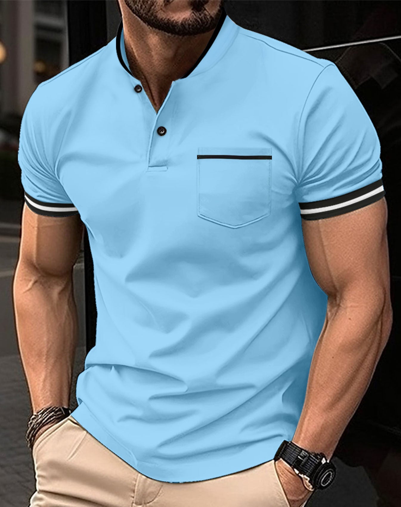 Teodor Baumwoll-Poloshirt für Herren in lässiger Ausführung