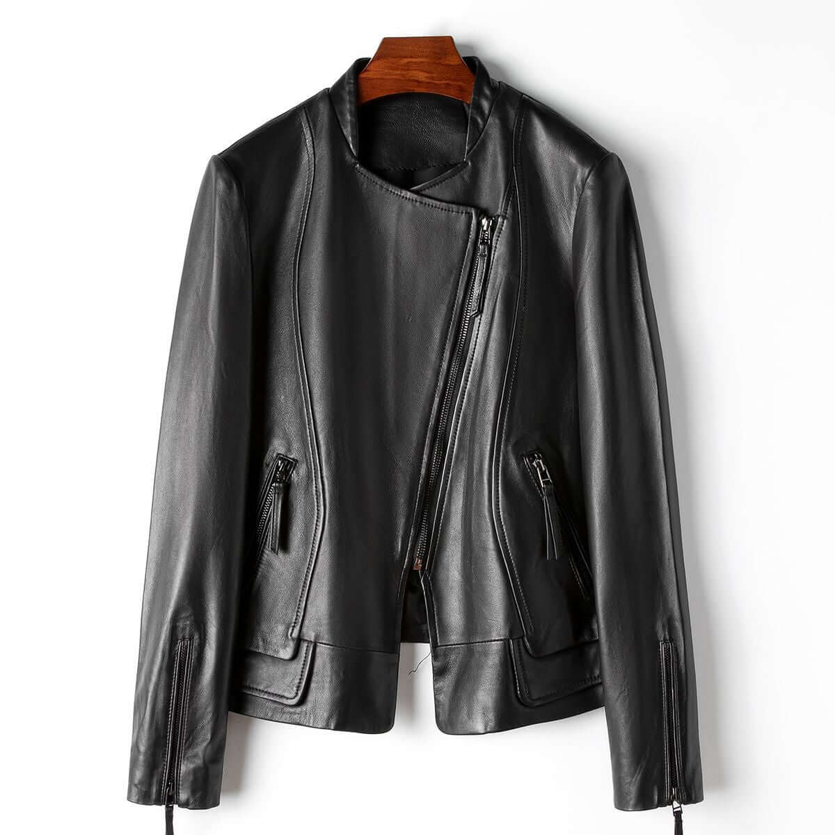 Krohn-e | Damen Stilvolle Lederjacke