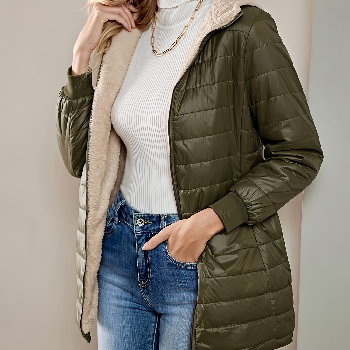 Krohn-e | Fleecegefütterte Zip-Jacke