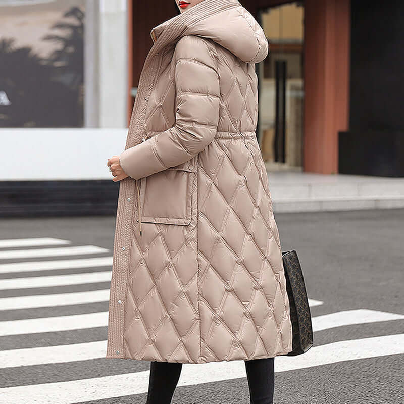 Krohn-e | Damen gepolsterte Kapuzen Winterjacke