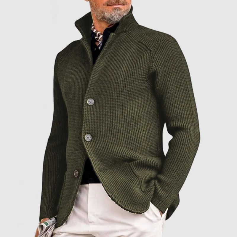 Krohn-e | Stilvolle Herrenjacke Mit Stehkragen