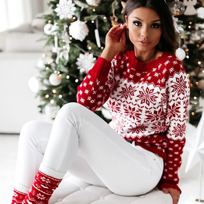 Krohn-e | Weihnachtlicher Strickpullover
