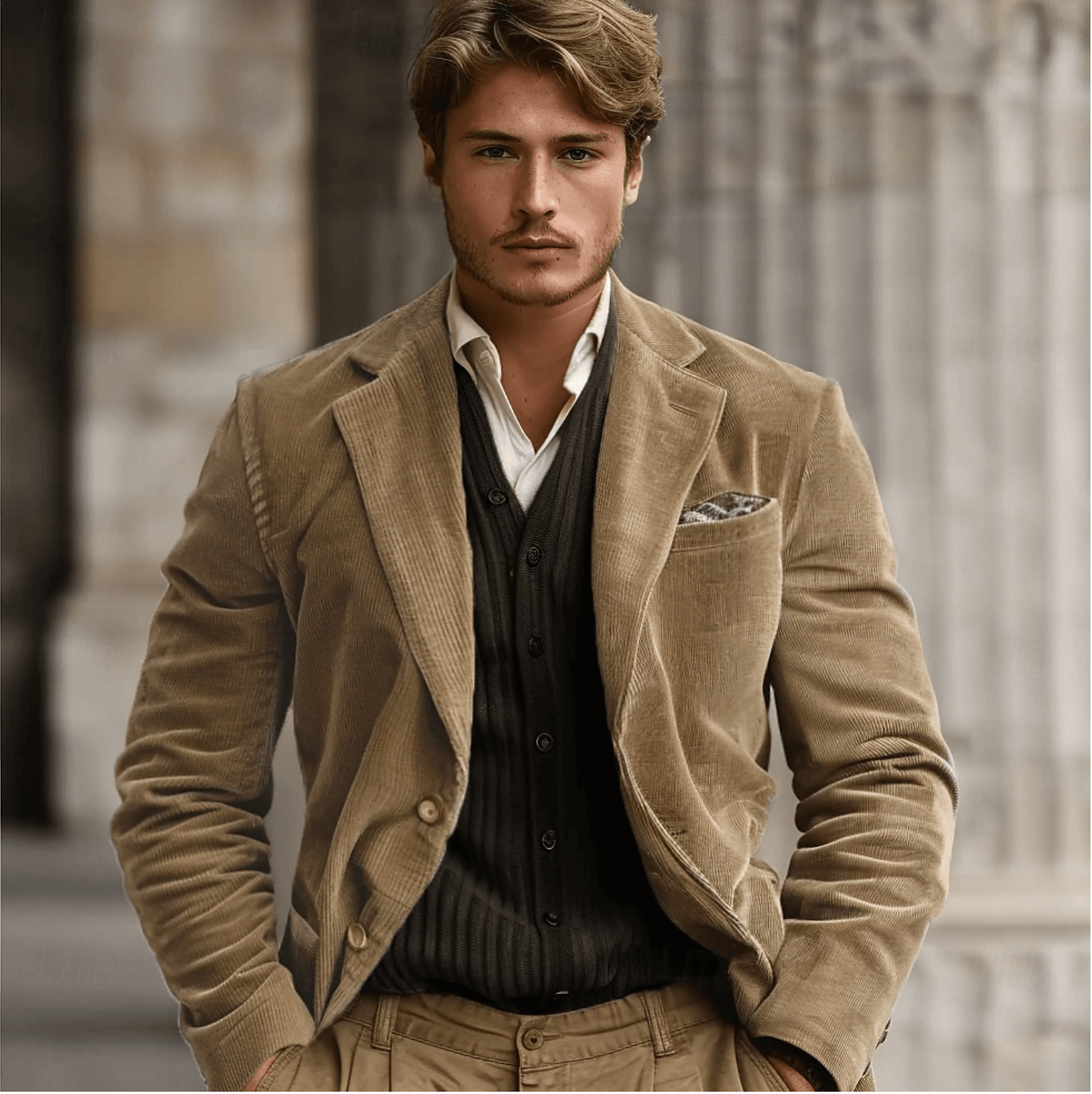 Krohn-e | Herren Slim Fit Cordura Blazerjacke