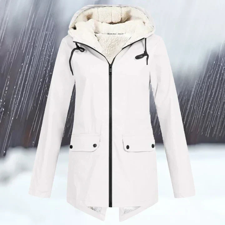 Krohn-e | Wind und Wasserdichte Jacke mit Kapuze und Verdickung