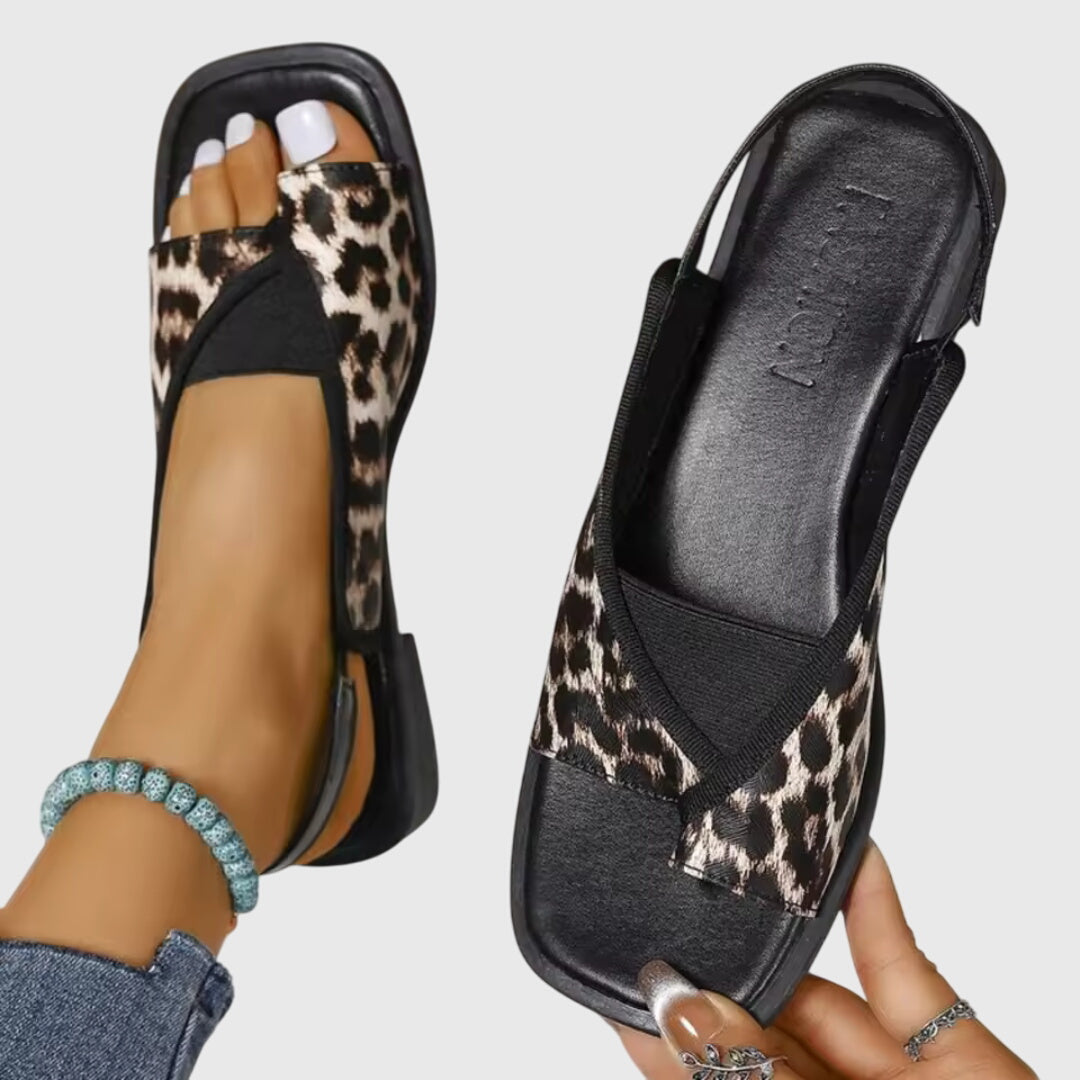 Zara | Damen Pantoletten Flach Zweifarbig Slip-On Sommersandalen