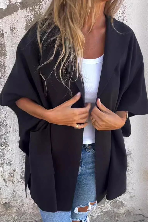 Krohn-e | Übergroßer Losvallender Cape Mantel Damen