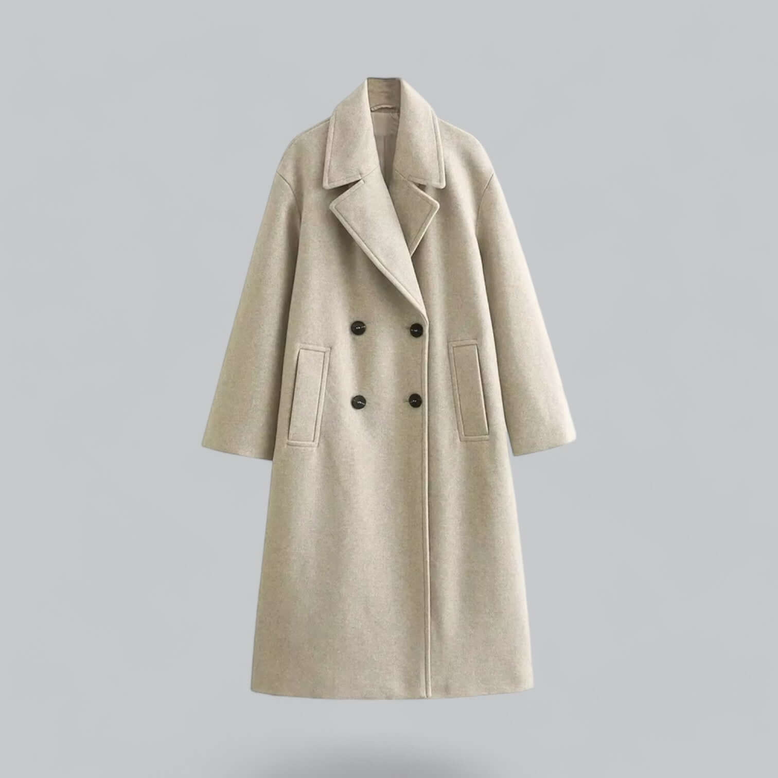 Krohn-e | Damen Oversized Knopfmantel