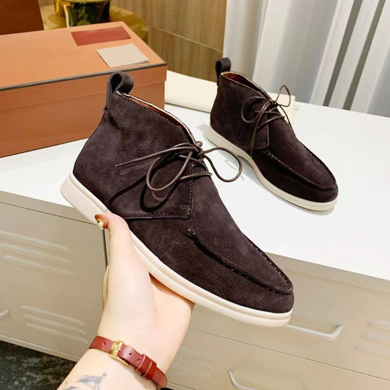 Krohn-e | Schnürflache Kurzstiefel