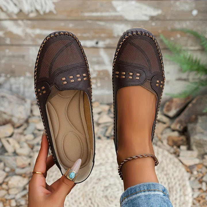 Mia | Damen-Loafer Flache Schuhe Slipper