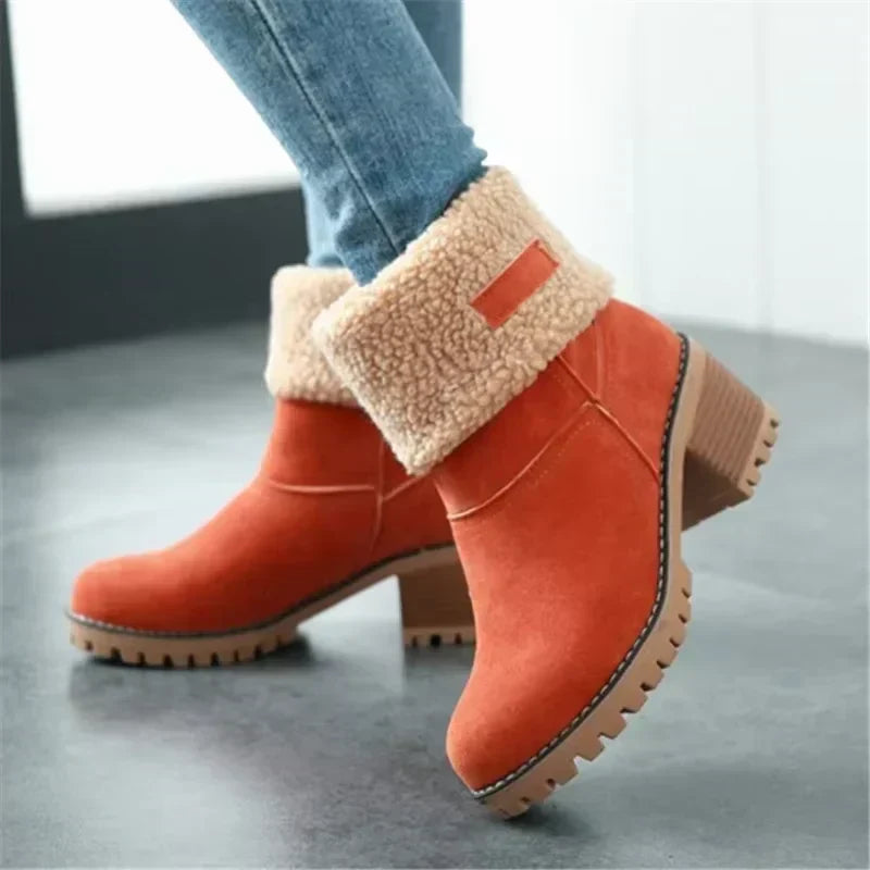 Krohn-e | Elegante und Warme Leder - Schneestiefel