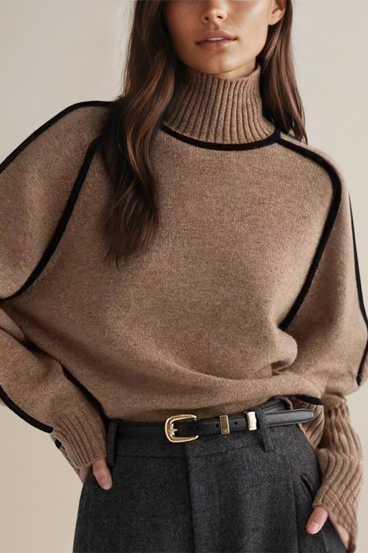 Krohn-e | Pullover - Damen Luxus Rollkragenpullover