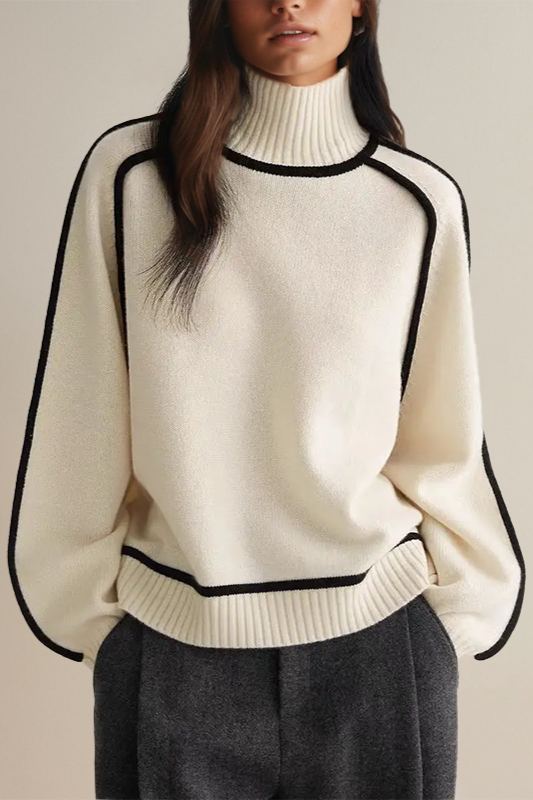 Krohn-e | Pullover - Damen Luxus Rollkragenpullover