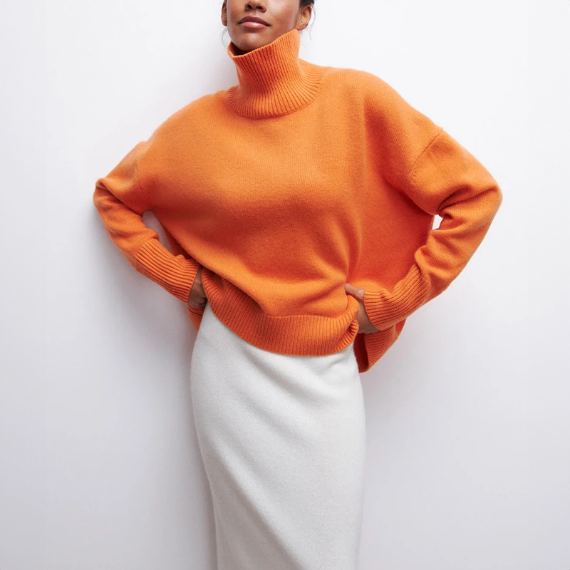 Krohn-e | Warmer Strickrollkragenpullover für Wintertage