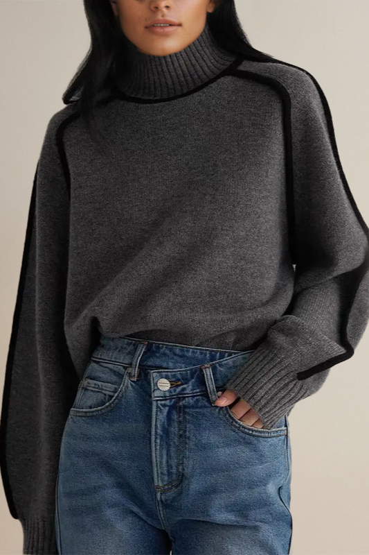 Krohn-e | Pullover - Damen Luxus Rollkragenpullover