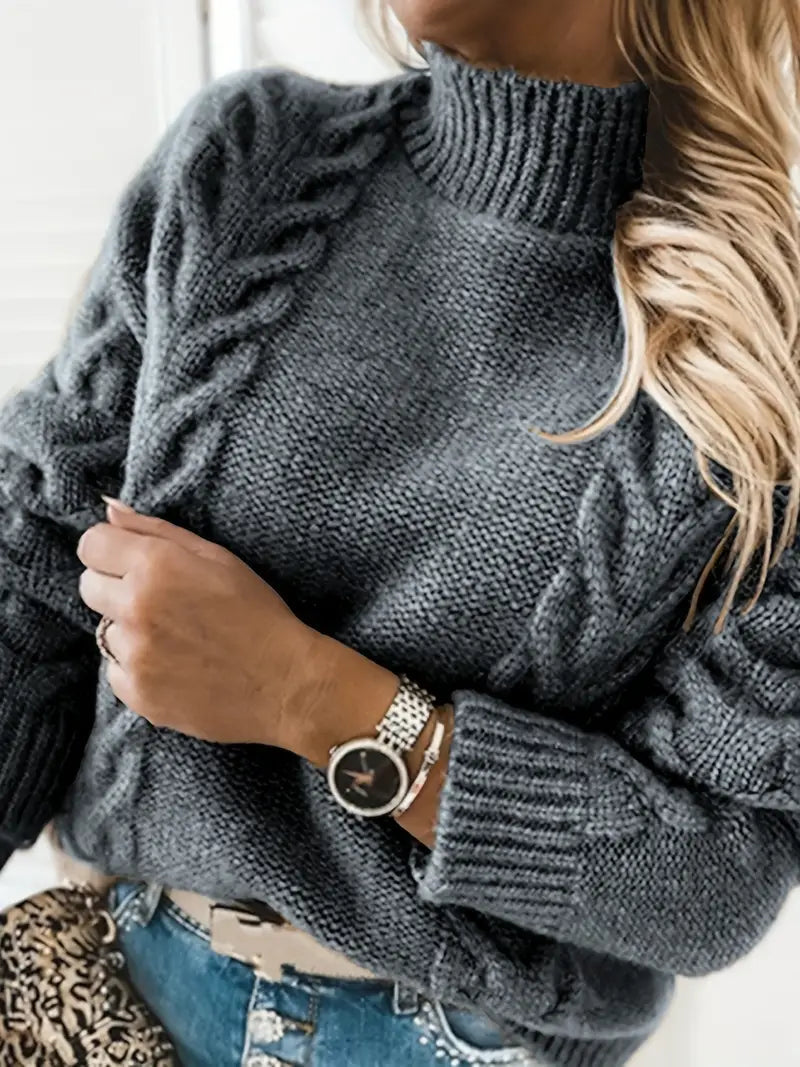 Femininer Damenpullover mit Rollkragen - Beatrix